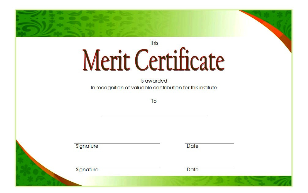 10 Certificate Of Merit Templates Editable Free Download for Winner Certificate Template Ideas Free