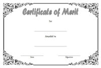 10 Certificate Of Merit Templates Editable Free Download in Scholarship Certificate Template