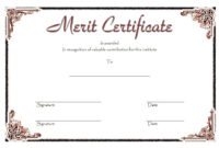 10 Certificate Of Merit Templates Editable Free Download throughout Amazing Certificate Of Honor Roll Free Templates