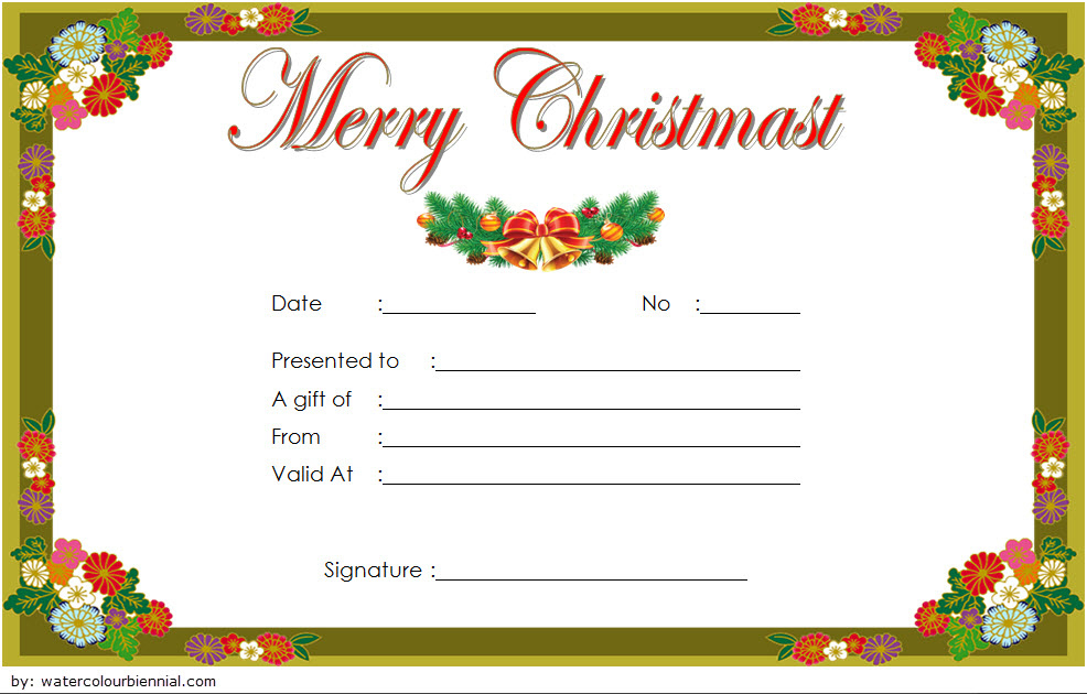 10 Christmas Gift Templates Free Typable intended for Amazing Christmas Gift Templates Free Typable
