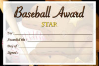 10 Simple Baseball Award Certificate Templates  Sample within Quality Editable Baseball Award Certificates