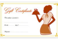 12 Free Printable Restaurant Gift Certificate Templates within Awesome Free Printable Certificate Of Promotion 12 Designs