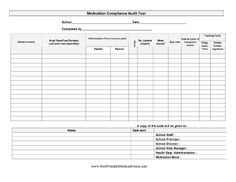 15 Best Images Of Medication Compliance Worksheet inside Printable First Aid Log Sheet Template