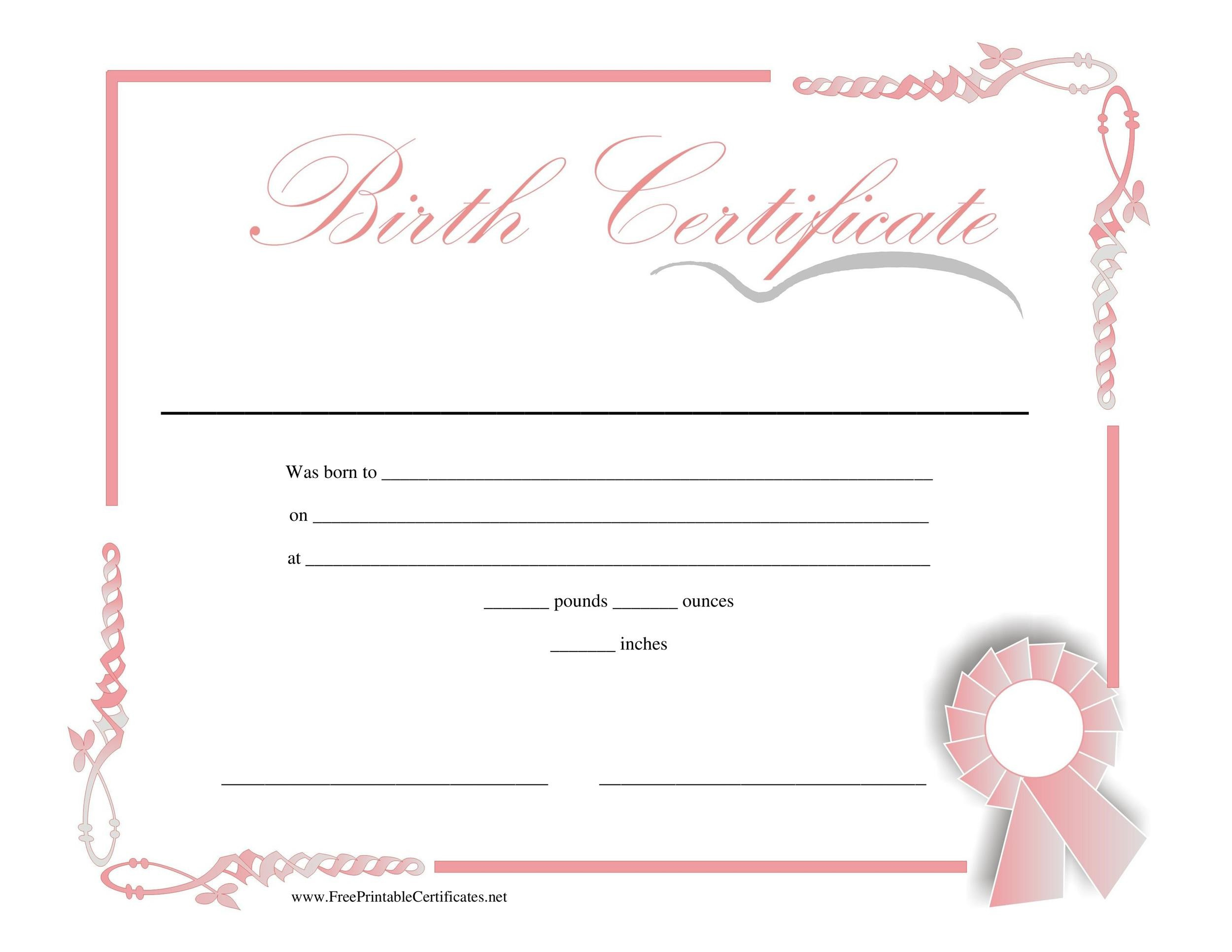 15 Birth Certificate Templates Word  Pdf  Template Lab with regard to Amazing Birth Certificate Template For Microsoft Word