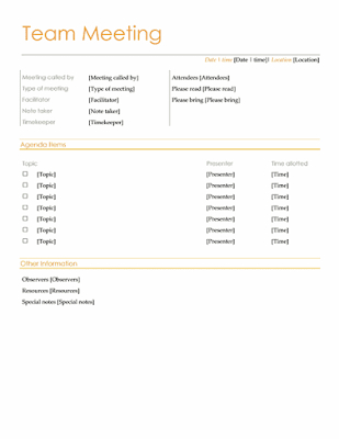 15 Free Business Meeting Agenda Templates  Project regarding Management Meeting Agenda Template