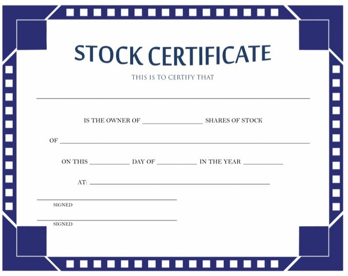 15 Free Stock Shares Certificate Templates  Free Word with regard to Awesome Shareholding Certificate Template