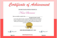 16 Free Achievement Certificate Templates  Ms Word Templates for Awesome Word Template Certificate Of Achievement