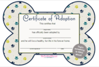 17 Adoption Certificate Templates Free Pdf Word Design with regard to Best Pet Adoption Certificate Template Free 23 Designs