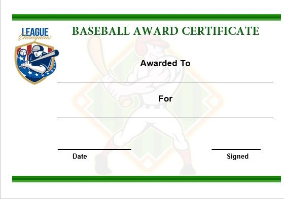 20 Attention Grabbing Free Printable Baseball within Best Baseball Achievement Certificate Templates