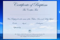 20 Baptism Certificate Template Publisher ™ In 2020 pertaining to Membership Certificate Template Free 20 New Designs
