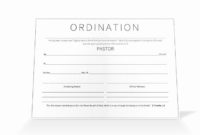 20 Certificate Of Ordination Template ™ In 2020 intended for Membership Certificate Template Free 20 New Designs