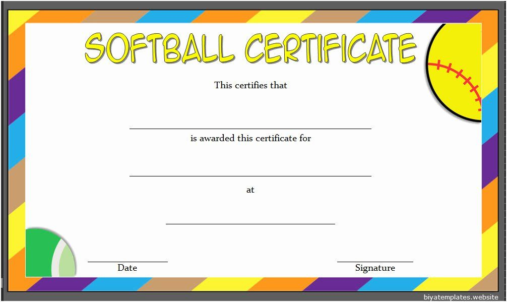 20 Funny Softball Awards Certificates ™ In 2020 With within Softball Certificate Templates Free