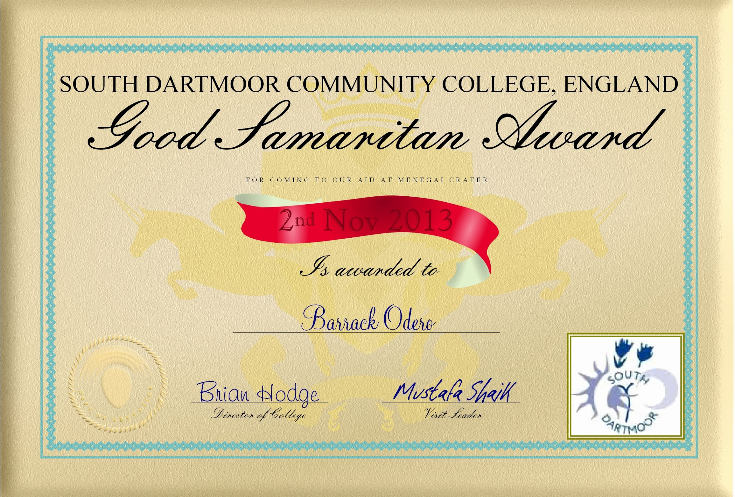 20 Good Samaritan Award Certificates ™  Dannybarrantes in Badminton Certificate Template Free 12 Awards