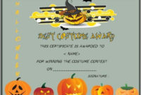 20 Halloween Costume Certificate Template ™ In 2020 regarding Halloween Costume Certificate