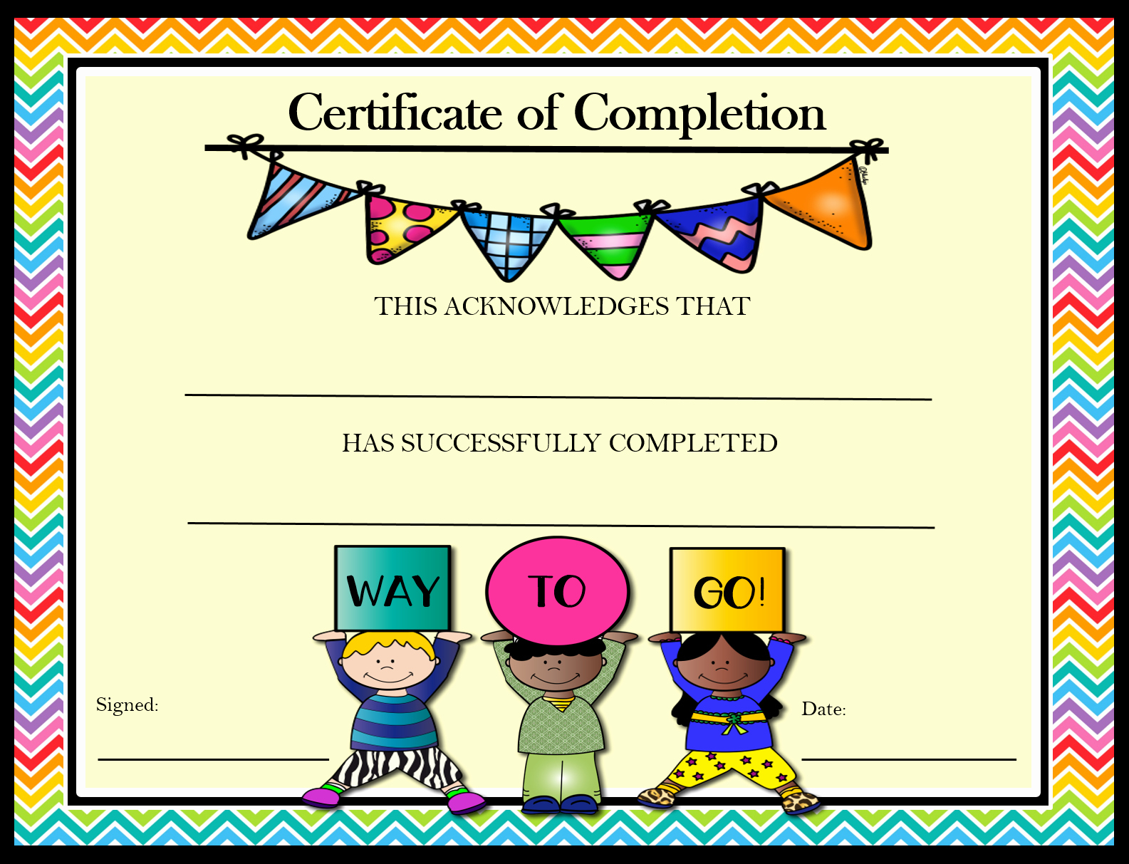 20 Kindergarten Certificates Of Completion pertaining to Free Kindergarten Completion Certificate Templates