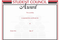 20 Student Council Awards Certificates ™  Dannybarrantes intended for Awesome Student Council Certificate Template