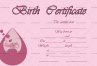22 Birth Certificate Templates  Editable  Printable Designs regarding Printable Editable Birth Certificate Template