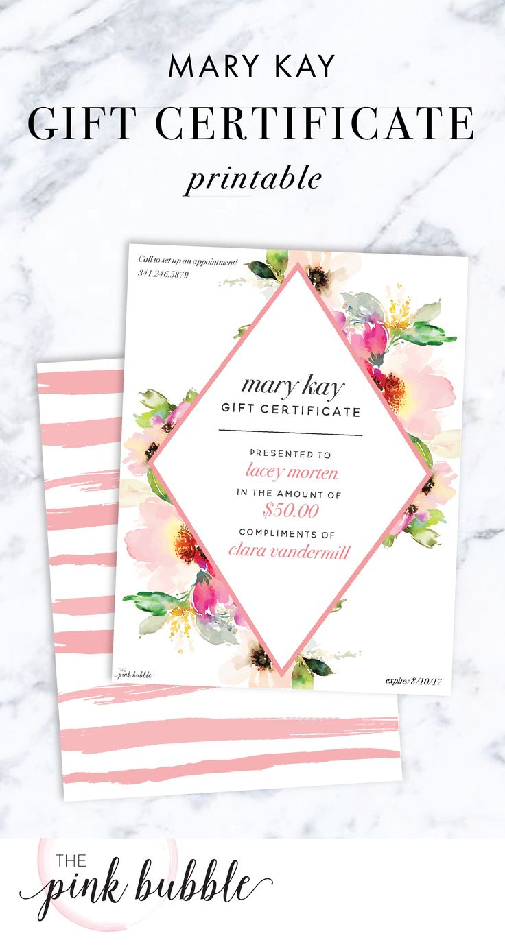 25 Best Sales Ideas Images On Pinterest  Mary Kay regarding Best Birthday Gift Certificate Template Free 7 Ideas