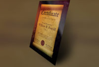 26 Award Certificate Templates  Free Psd Pdf Format inside Quality Scroll Certificate Templates