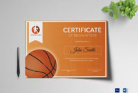 27 Basketball Certificate Templates  Psd  Free intended for Download 7 Basketball Participation Certificate Editable Templates
