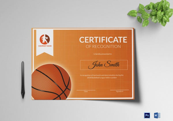 27 Basketball Certificate Templates  Psd  Free intended for Download 7 Basketball Participation Certificate Editable Templates