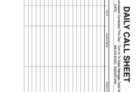 33 Printable Sales Call Log Forms And Templates  Fillable regarding Multi Day Meeting Agenda Template