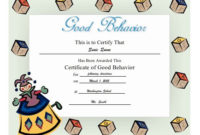34 Best Pe  Awards  Certificates Images On Pinterest regarding Free Good Behaviour Certificate Editable Templates