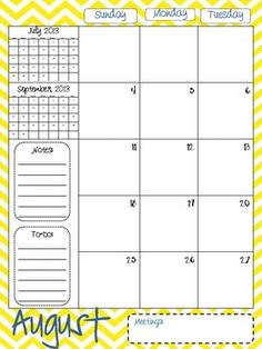 40 Calendars Ideas  Calendar Printables Calendar intended for Best Middle School Agenda Template