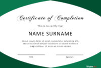 40 Fantastic Certificate Of Completion Templates Word with regard to Printable Free Certificate Of Completion Template Word