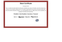 40 Free Stock Certificate Templates Word Pdf ᐅ Templatelab with regard to Template For Share Certificate