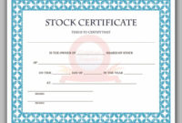 43 Free Share Certificate Template  Redlinesp regarding Free Free 10 Certificate Of Stock Template Ideas