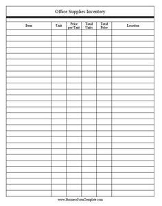 48 Best Inventory Sheet Templates Images  Inventory throughout Inventory Log Sheet Template