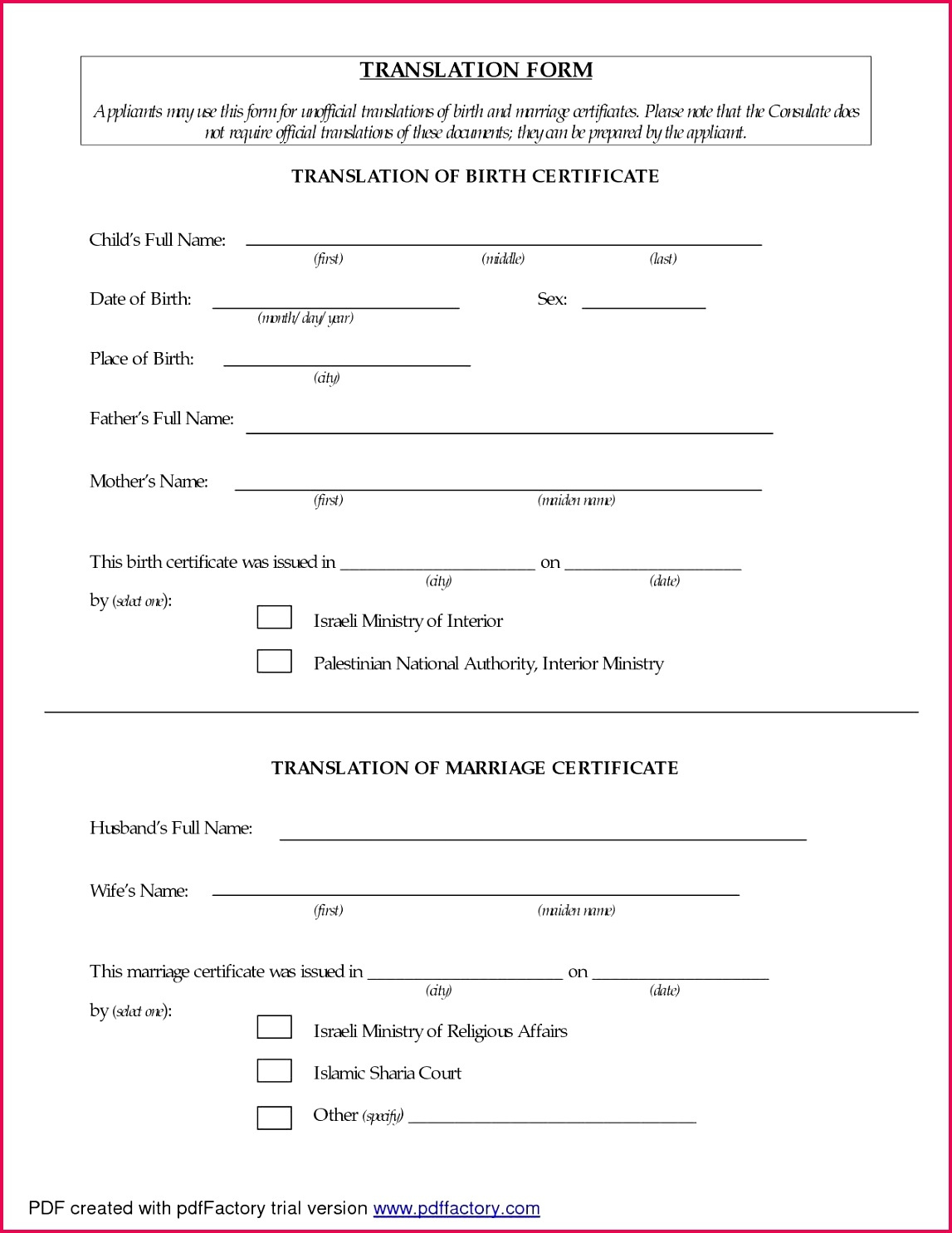 5 Birth Certificate Translation Template Pdf 93987 for Spanish To English Birth Certificate Translation Template