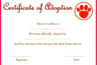5 Pet Birth Certificate Template Printable 17444 regarding Amazing Stuffed Animal Adoption Certificate Template Free