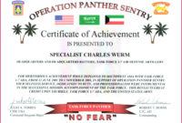 5 Us Army Certificate Of Achievement Template 69555 inside Certificate Of Achievement Army Template