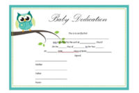 50 Free Baby Dedication Certificate Templates  Printable intended for Free Baby Dedication Certificate Templates