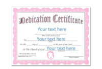 50 Free Baby Dedication Certificate Templates  Printable pertaining to Baby Dedication Certificate Templates
