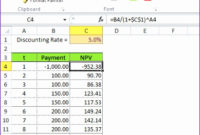 6 Net Present Value Excel Template  Excel Templates pertaining to Cost Impact Analysis Template