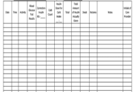 7 Printable Blood Sugar Log Forms And Templates  Fillable with Diabetes Testing Log Template