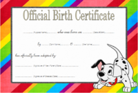 9 Puppy Birth Certificate Printable Free Ideas throughout Pet Birth Certificate Template