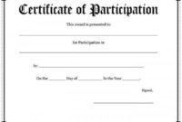 99 Free Printable Certificate Template  Examples In Pdf inside Best Participation Certificate Templates Free Printable