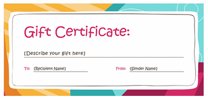 A Good Looking Gift Certificate Template  Gift regarding Restaurant Gift Certificates Printable