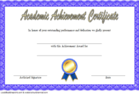 Academic Achievement Award Certificate Template Free 1 throughout Best Contest Winner Certificate Template