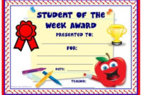 Achievement Award Certificates  Student Certificates with regard to Amazing Star Of The Week Certificate Template