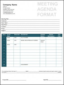 Agenda Templates  Free Word&amp;#039;S Templates in Meeting Agenda Template Word Free