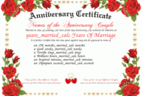 Anniversary  Download And Print A Unique Anniversary with Awesome Free Printable Best Husband Certificate 7 Designs