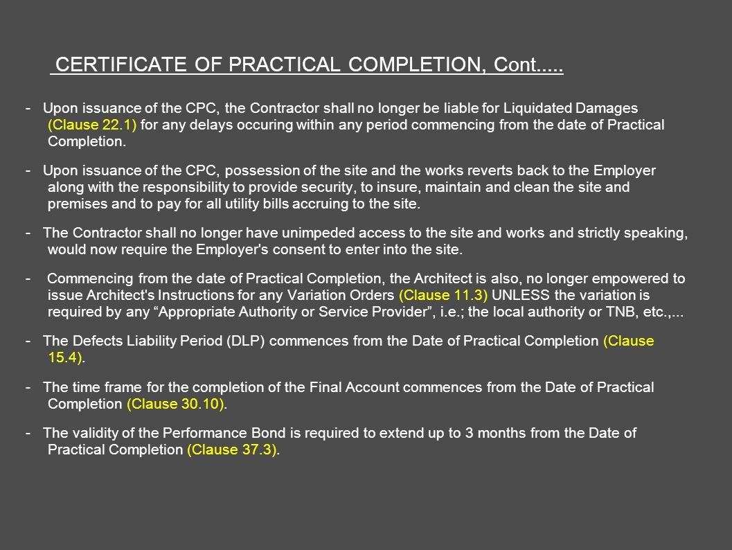 Architect'S Certification Under The Pam Contract 2006 for Quality Jct Practical Completion Certificate Template