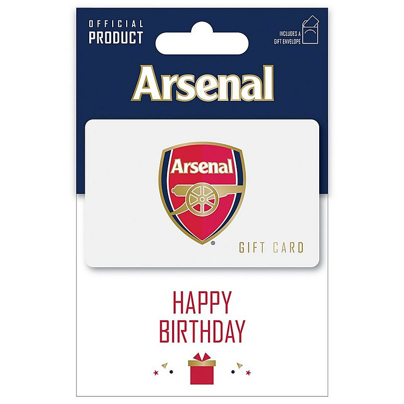 Arsenal Happy Birthday £100 Gift Card  Official Online Store with regard to Free Happy Birthday Gift Certificate
