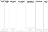 Automatic Thoughts Worksheet  Work Ideas  Cbt with regard to Boring Log Template