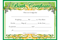 Baby Birth Certificate Template Download Printable Pdf in Printable Fillable Birth Certificate Template